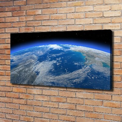 Cuadro canvas con impresión uv duradera horizontal Planeta Tierra