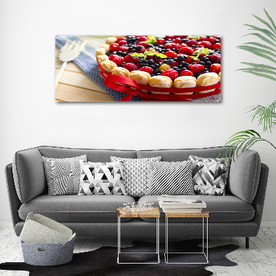 Foto en lienzo con acabado profesional horizontal Pastel de frutos del bosque