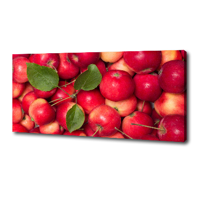 Cuadro canvas con impresión uv duradera horizontal manzanas rojas