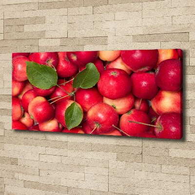 Cuadro canvas con impresión uv duradera horizontal manzanas rojas