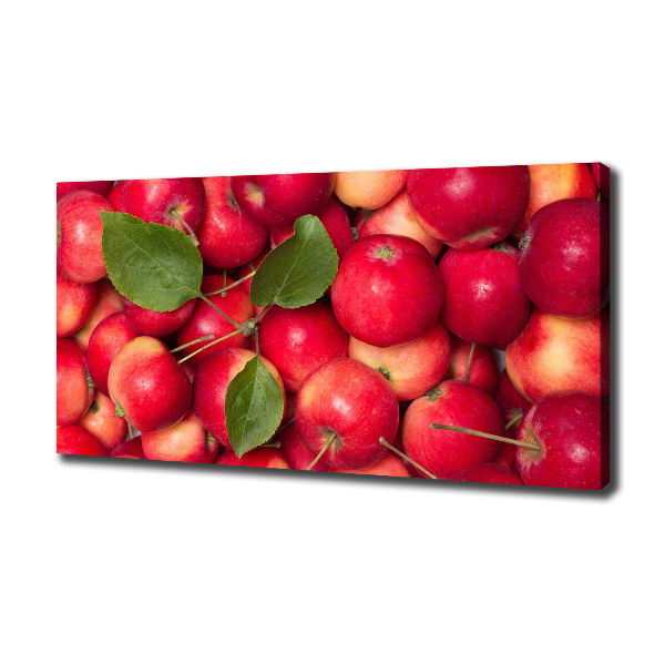 Cuadro canvas con impresión uv duradera horizontal manzanas rojas