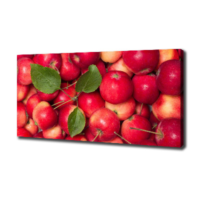 Cuadro canvas con impresión uv duradera horizontal manzanas rojas