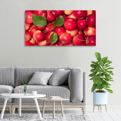 Cuadro canvas con impresión uv duradera horizontal manzanas rojas