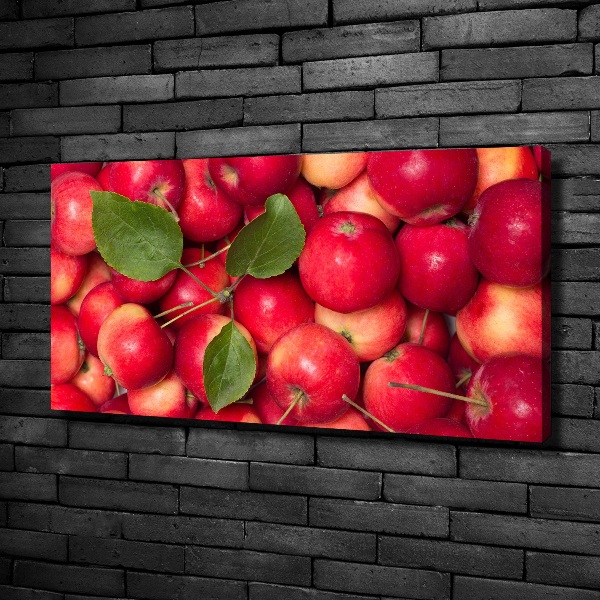 Cuadro canvas con impresión uv duradera horizontal manzanas rojas