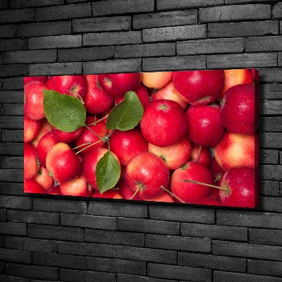 Cuadro canvas con impresión uv duradera horizontal manzanas rojas