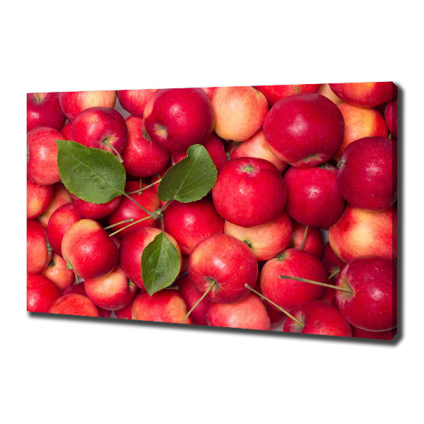 Cuadro canvas con impresión uv duradera horizontal manzanas rojas
