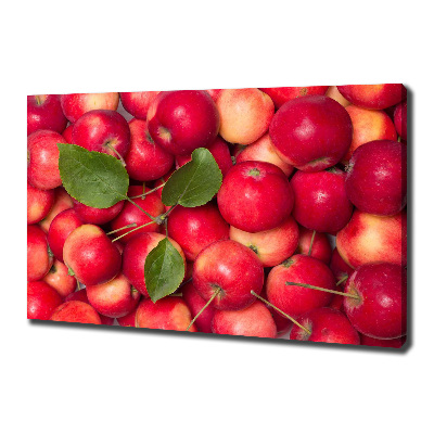 Cuadro canvas con impresión uv duradera horizontal manzanas rojas