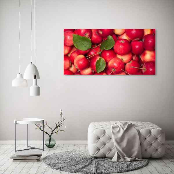 Cuadro canvas con impresión uv duradera horizontal manzanas rojas