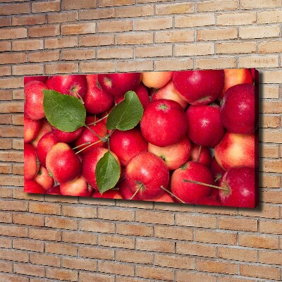 Cuadro canvas con impresión uv duradera horizontal manzanas rojas