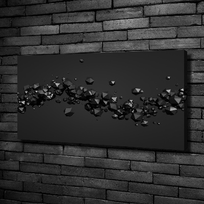 Cuadro canvas moderno de gran formato horizontal Abstracción 3D