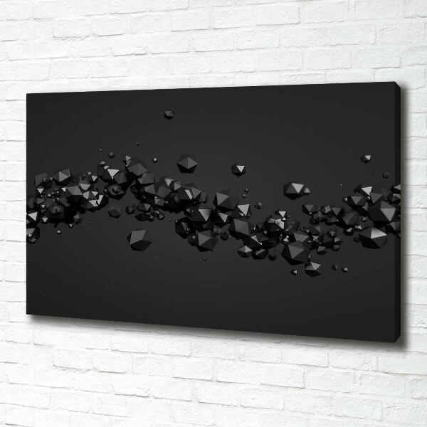 Cuadro canvas moderno de gran formato horizontal Abstracción 3D