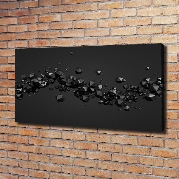 Cuadro canvas moderno de gran formato horizontal Abstracción 3D