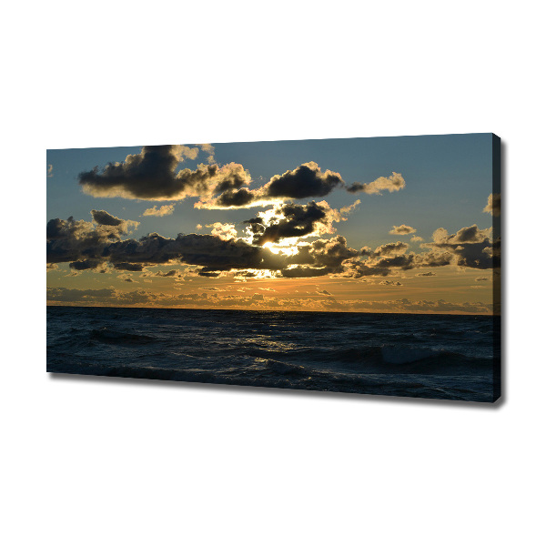 Cuadro canvas con impresión uv duradera horizontal Puesta de sol sobre el mar