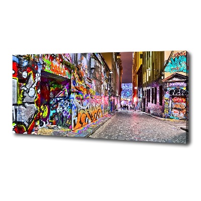 Cuadro canvas con impresión uv duradera horizontal Grafiti colorido
