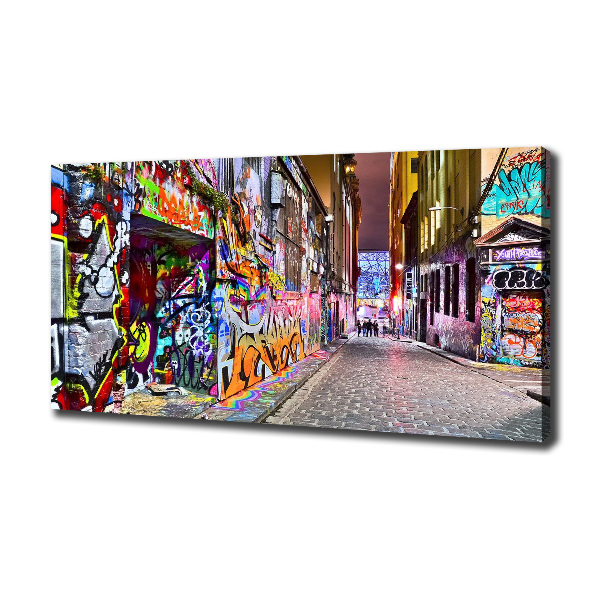 Cuadro canvas con impresión uv duradera horizontal Grafiti colorido