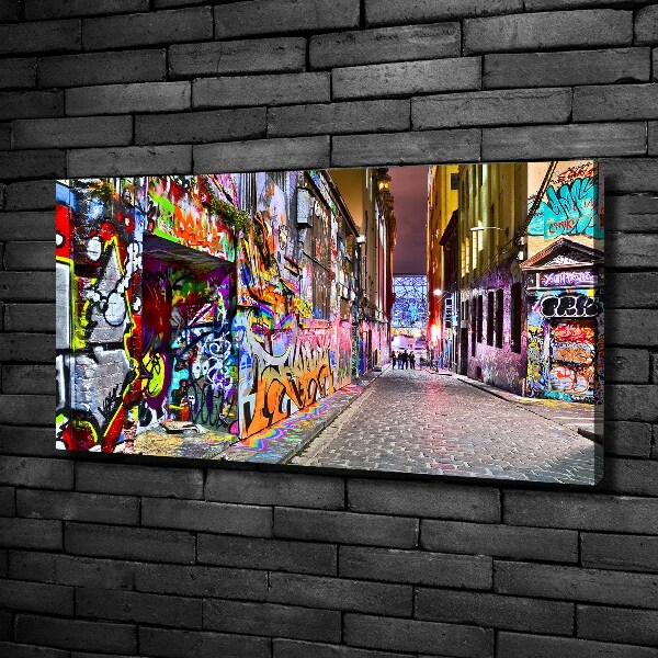 Cuadro canvas con impresión uv duradera horizontal Grafiti colorido
