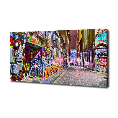 Cuadro canvas con impresión uv duradera horizontal Grafiti colorido