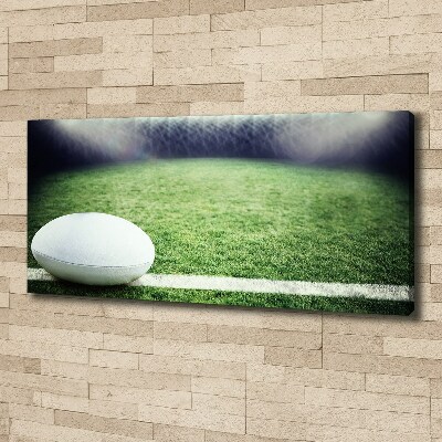 Cuadro canvas con impresión uv duradera horizontal pelota de rugby