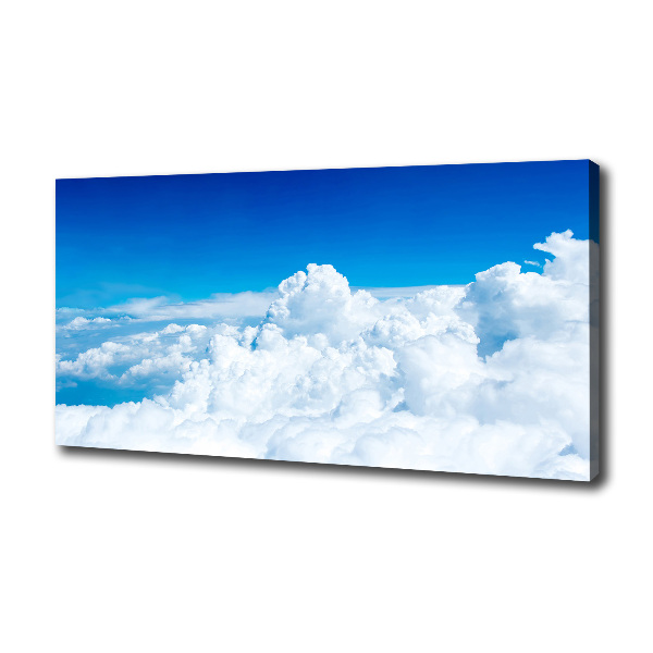 Cuadro canvas moderno de gran formato horizontal Nubes a vista de pájaro