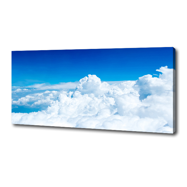 Cuadro canvas moderno de gran formato horizontal Nubes a vista de pájaro
