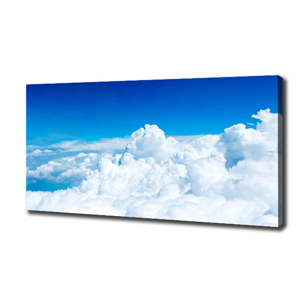 Cuadro canvas moderno de gran formato horizontal Nubes a vista de pájaro