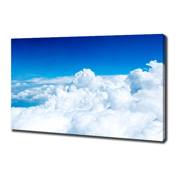 Cuadro canvas moderno de gran formato horizontal Nubes a vista de pájaro