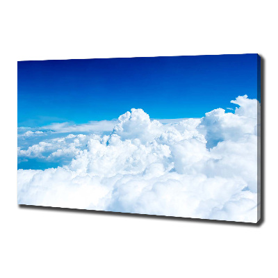 Cuadro canvas moderno de gran formato horizontal Nubes a vista de pájaro
