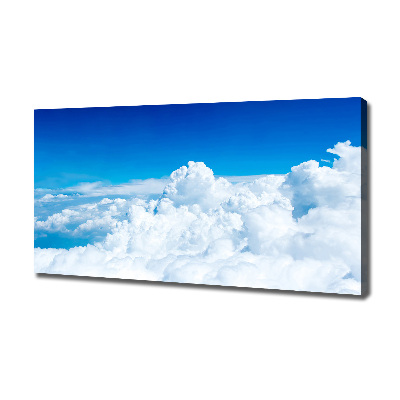 Cuadro canvas moderno de gran formato horizontal Nubes a vista de pájaro