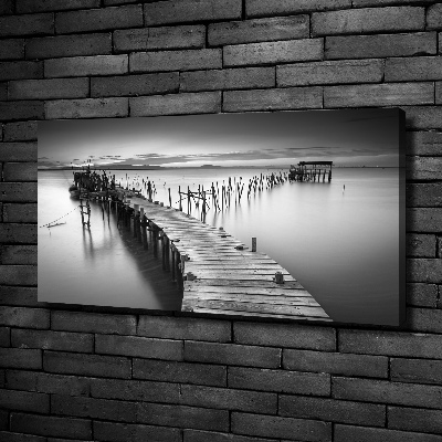 Foto en lienzo con acabado profesional horizontal Muelle de madera