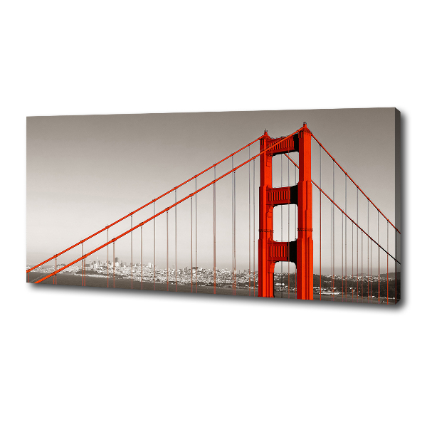 Fotocuadro en lienzo de alta calidad horizontal Puente de San Francisco