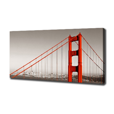 Fotocuadro en lienzo de alta calidad horizontal Puente de San Francisco