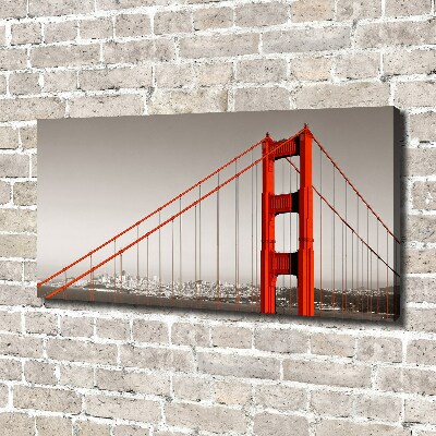 Fotocuadro en lienzo de alta calidad horizontal Puente de San Francisco