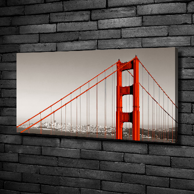 Fotocuadro en lienzo de alta calidad horizontal Puente de San Francisco