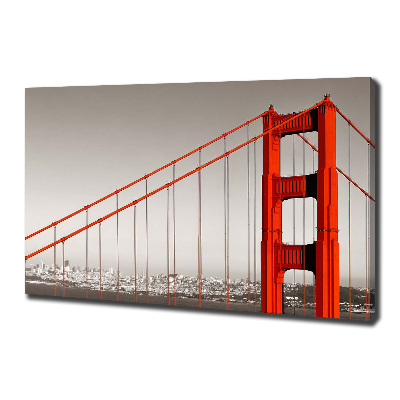 Fotocuadro en lienzo de alta calidad horizontal Puente de San Francisco