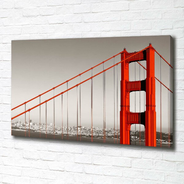 Fotocuadro en lienzo de alta calidad horizontal Puente de San Francisco