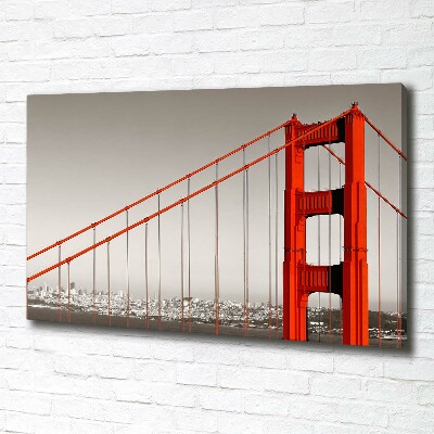 Fotocuadro en lienzo de alta calidad horizontal Puente de San Francisco