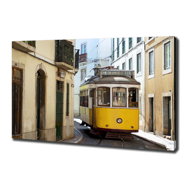 Fotocuadro en lienzo de alta calidad horizontal Tranvía desde Lisboa