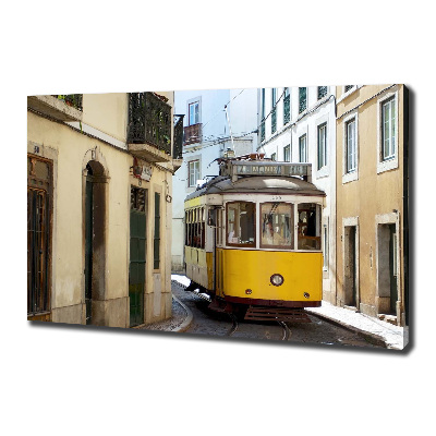 Fotocuadro en lienzo de alta calidad horizontal Tranvía desde Lisboa