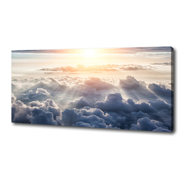 Cuadro canvas con impresión uv duradera horizontal Nubes a vista de pájaro