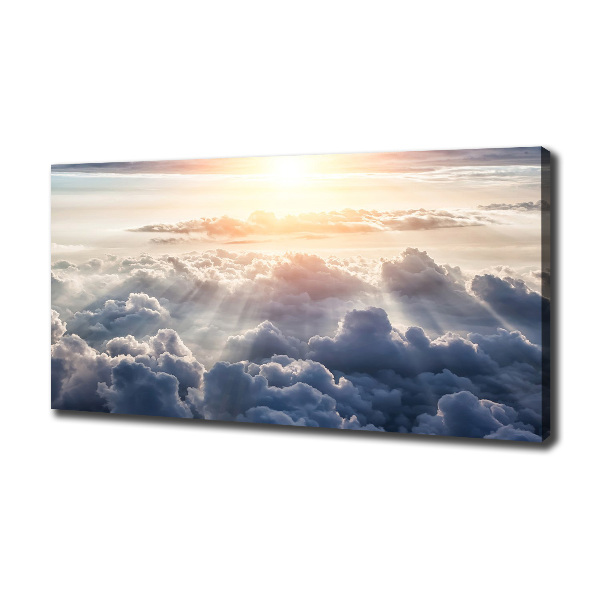 Cuadro canvas con impresión uv duradera horizontal Nubes a vista de pájaro