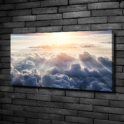 Cuadro canvas con impresión uv duradera horizontal Nubes a vista de pájaro