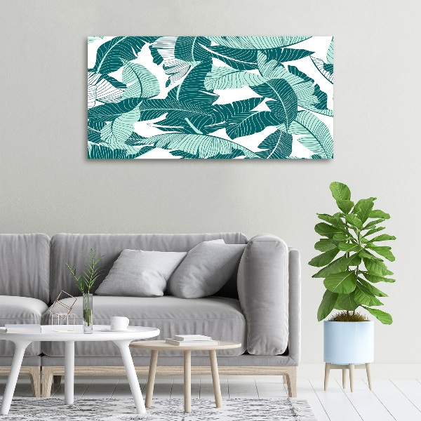 Cuadro canvas con impresión uv duradera horizontal palmeras