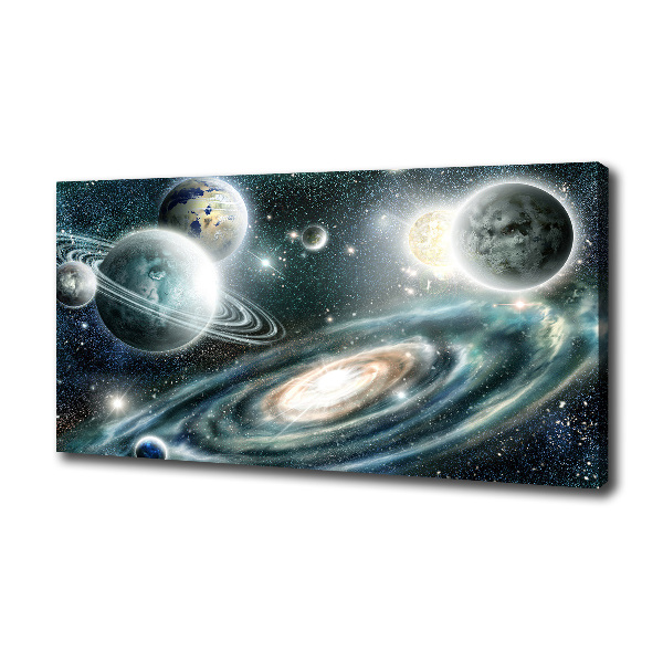 Foto en lienzo con acabado profesional horizontal Sistema solar