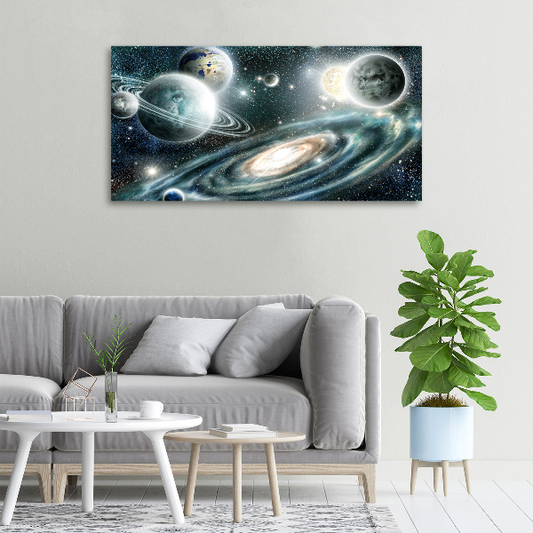 Foto en lienzo con acabado profesional horizontal Sistema solar