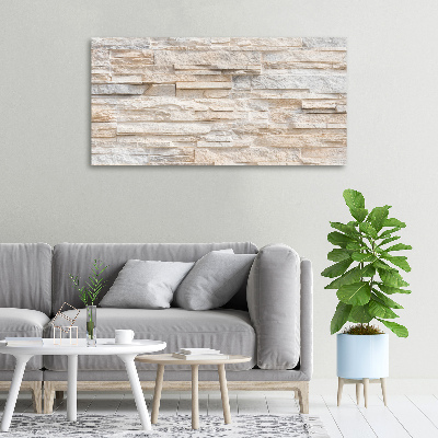 Cuadro canvas con impresión uv duradera horizontal pared de ladrillos