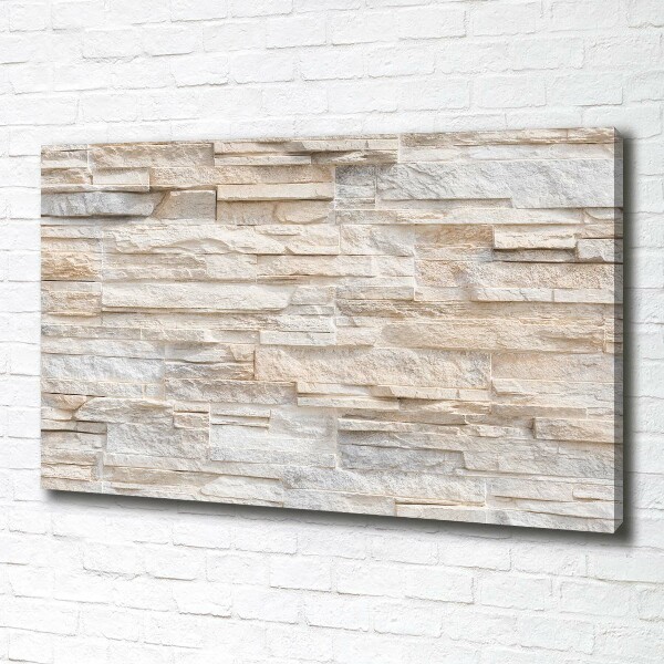 Cuadro canvas con impresión uv duradera horizontal pared de ladrillos