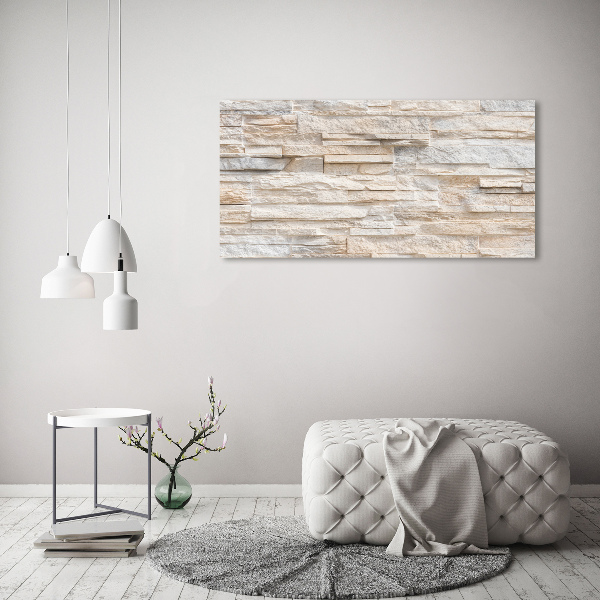 Cuadro canvas con impresión uv duradera horizontal pared de ladrillos