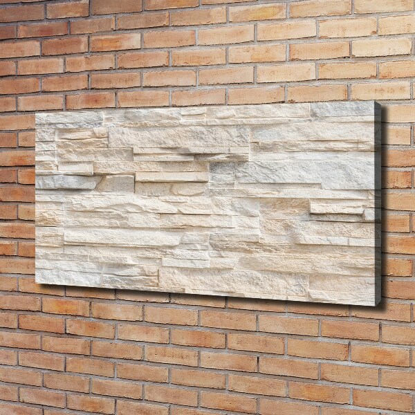 Cuadro canvas con impresión uv duradera horizontal pared de ladrillos