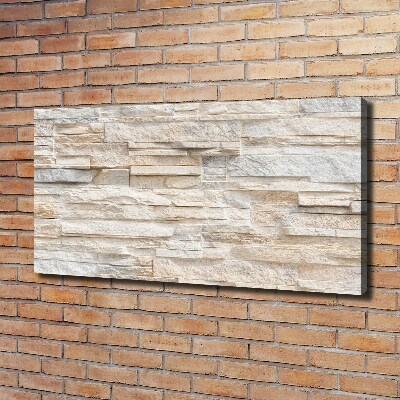 Cuadro canvas con impresión uv duradera horizontal pared de ladrillos