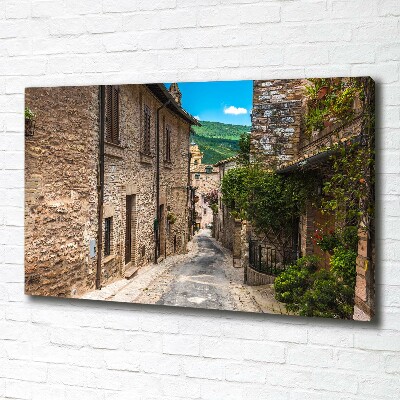 Cuadro canvas con impresión uv duradera horizontal Una calle con encanto
